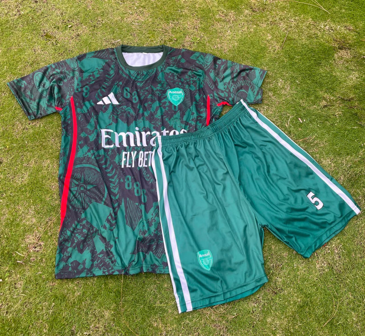 Custom Arsenal Heritage Dark Green Football Jersey